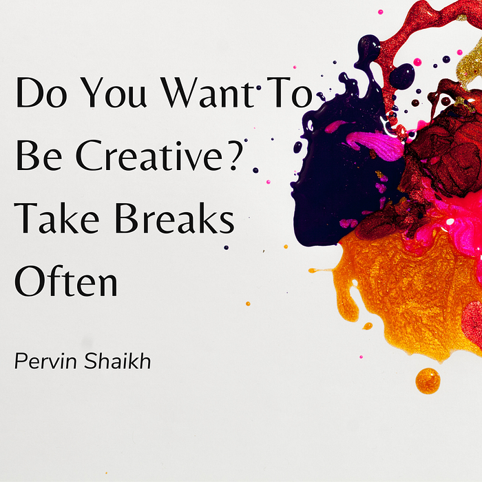 Stop To Start. How Stepping Away Boosts Creativity | article review image