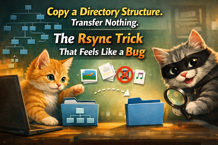 Copy a Directory Structure, Transfer Nothing!