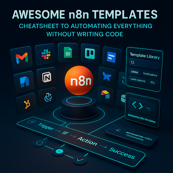 ✨ Awesome n8n Templates — 📚 Your CheatSheet to Automating Everything Without Writing Code | article review image