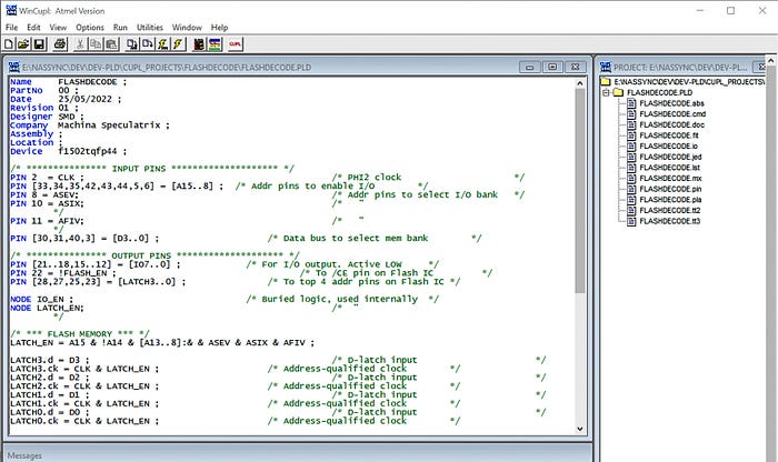 A screenshot of code editing software.