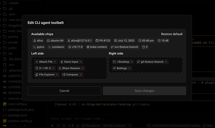 The CLI agent toolbelt menu. Image by Jim Clyde Monge