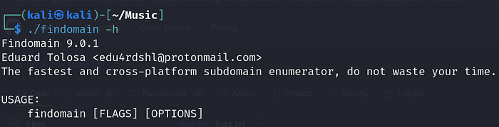 Findomain Unleashed: A Tactical Dive into Advanced Subdomain Discovery -Installation & Usage…