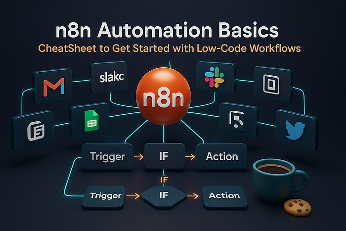 ✨ n8n Automation Basics — 🌟 CheatSheet to Get Started with Low-Code Workflows | article review image