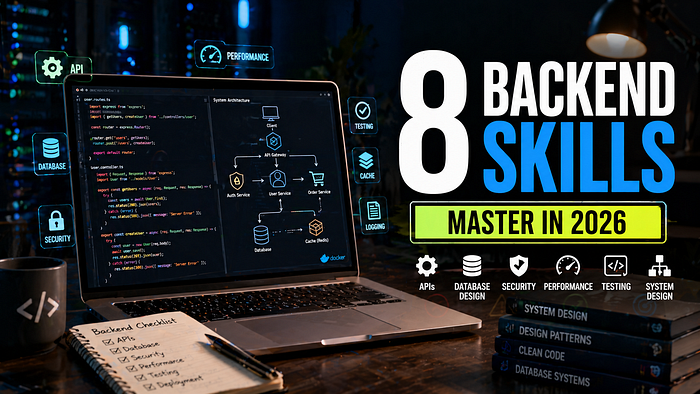 8 Backend Skills Every Developer Should Master in 2026