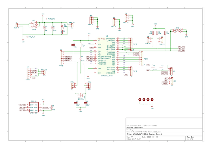 Schematic diagram for an eletronics circuit design.