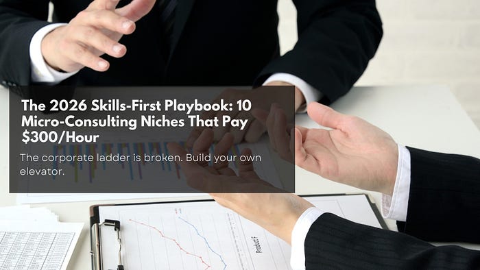 The 2026 Skills-First Playbook: 10 Micro-Consulting Niches That Pay $300/Hour