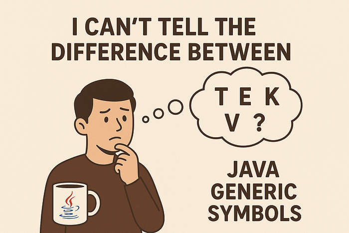 I Can't Tell the Difference Between Java Generic Symbols: T, E, K, V, ?
