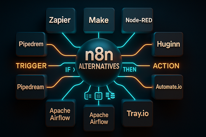 ✨ 10 Alternatives to n8n — 📚 A Beginner-Friendly Guide to Workflow Automation Tools You Should… | article review image