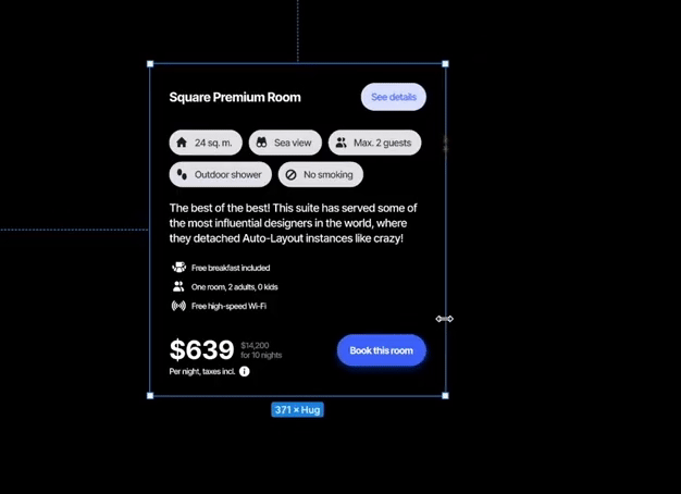 Figma AutoLayout example