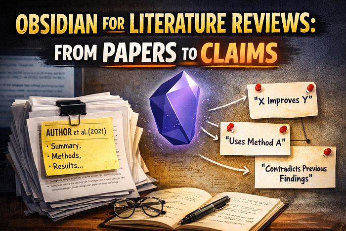 Obsidian for Literature Reviews: How I Track Claims, Not Papers | article review image